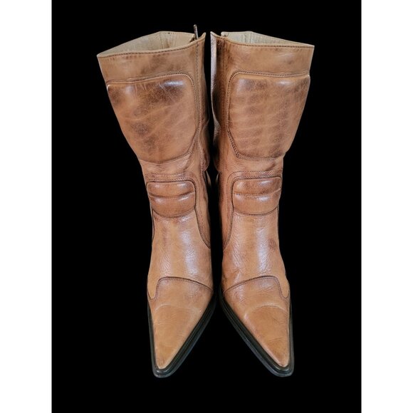 Charlie 1 Horse by Lucchese Ladies Pointed Toe High Heel Cowgirl Boots Size 6.5 - Picture 2 of 8